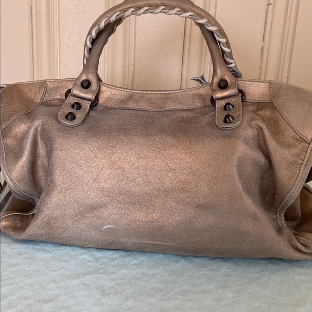 SOLD!!! Balenciaga Classic Metallic Gold City - Picture 2 of 16